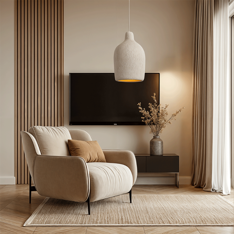 Aeris Wasabi Japandi Pendant Lights With Warm Glow