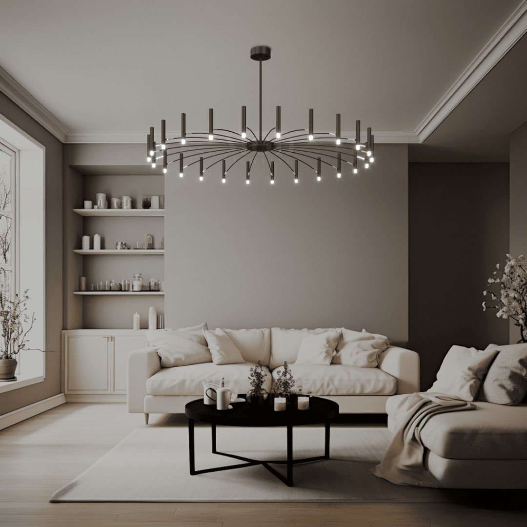 Lunara Candlelight Chandelier For Living And Dining Rooms