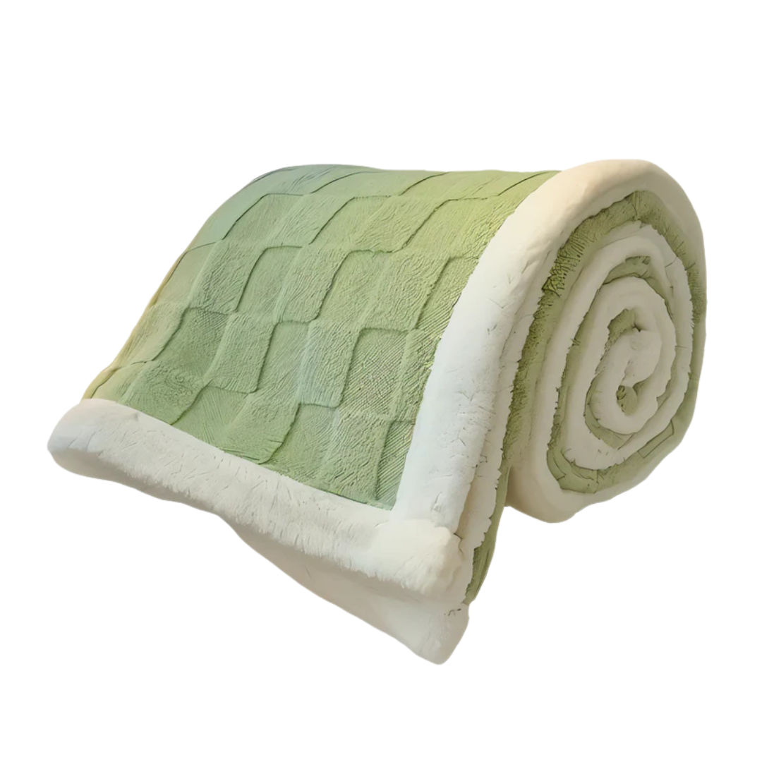 Velora | Pătură de lux reversibilă din fleece cu model în carouri