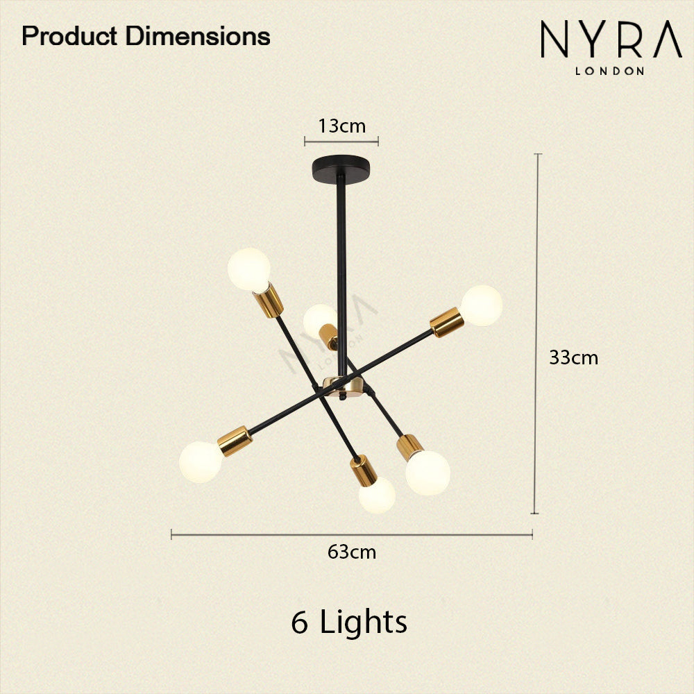 Nordic Iron Wall Light by Novis | Semi-Flush Mount 90-260V