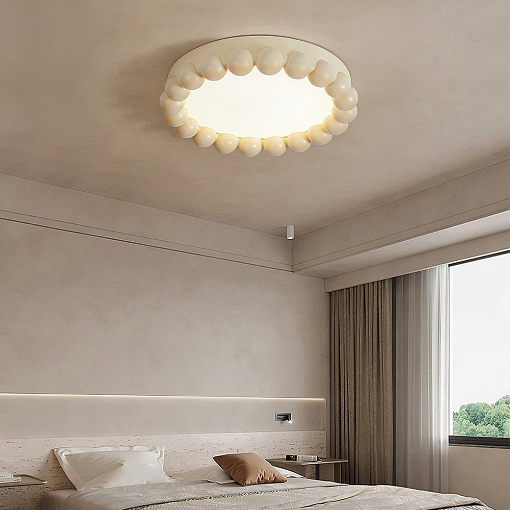 Luzera Resin Ceiling Light with Acrylic Diffuser for Living Rooms