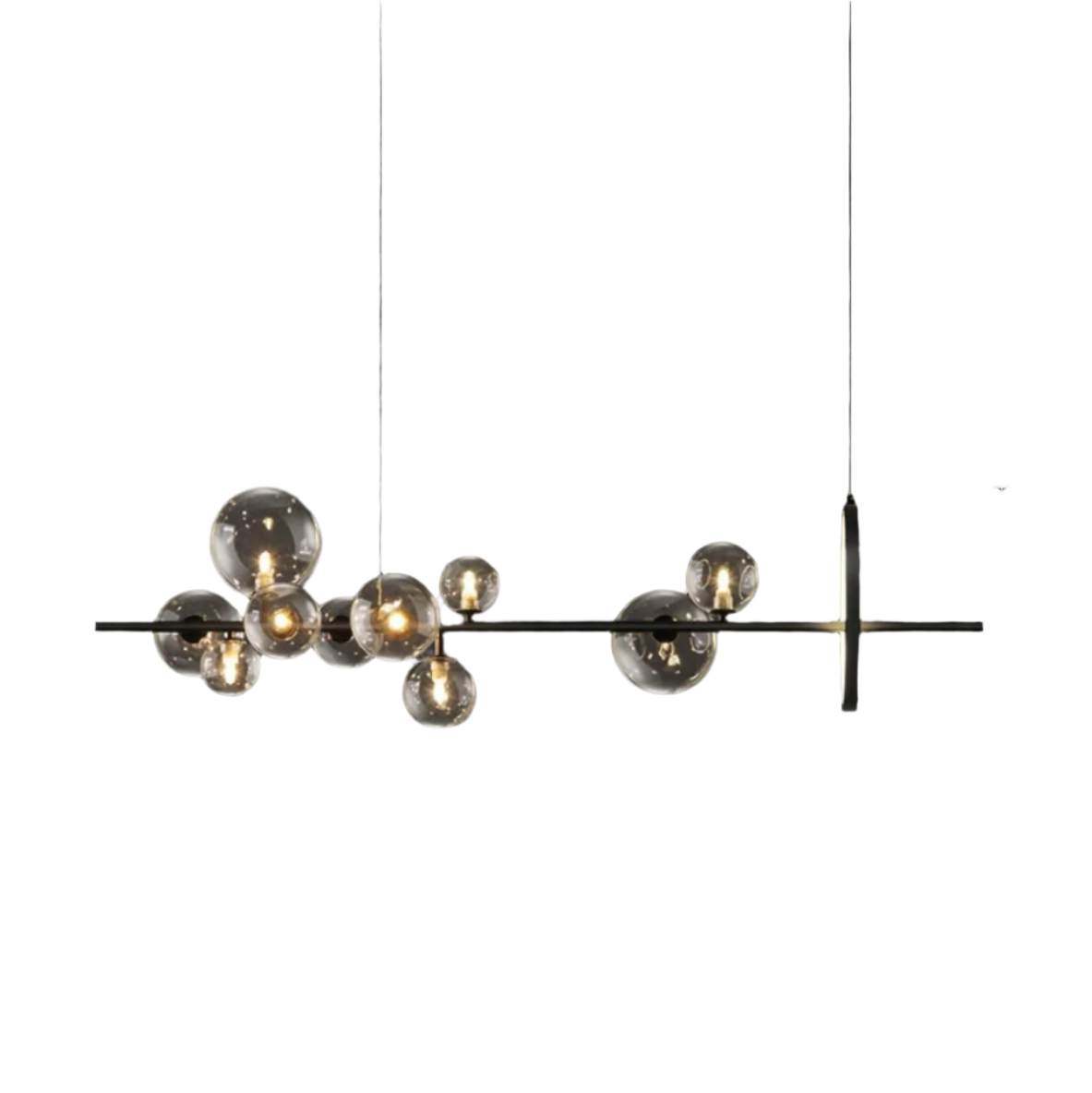 Blown Glass Bubble Chandelier For Contemporary Homes