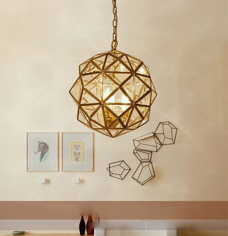 Nyra Prism Glass Pendant Light for Indoor and Outdoor