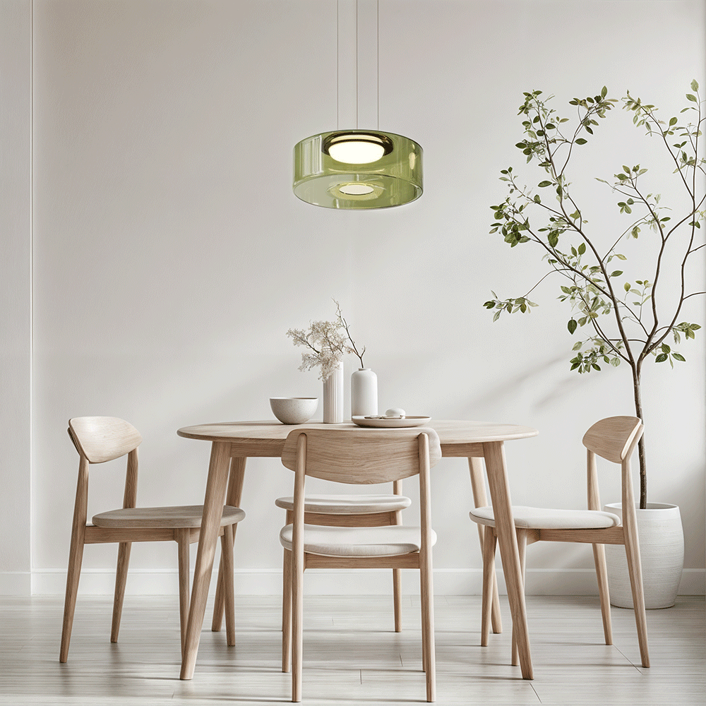 Lysfjord Glass Pendant Light With Soft Ambient Glow LED
