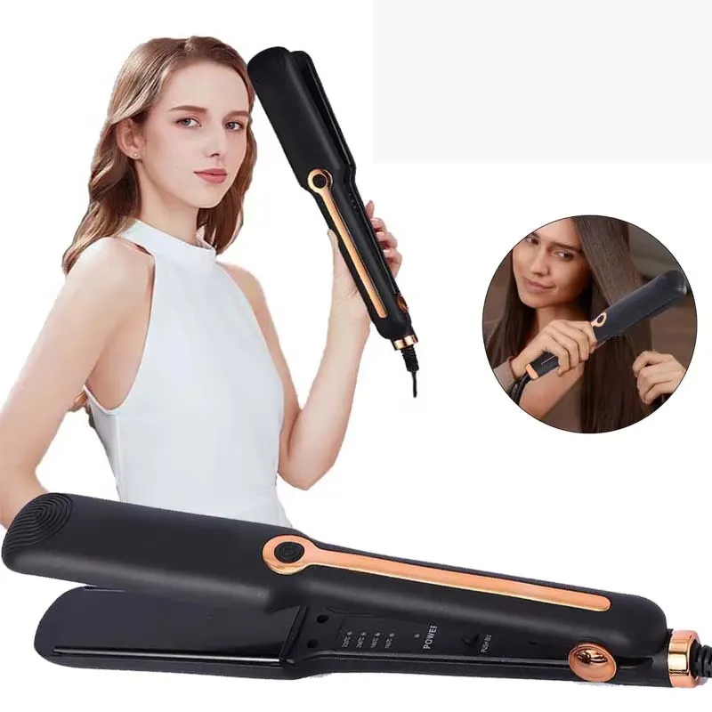 LumiWave Alisador de Cabelo Iónico 2 em 1 com Placas Largas