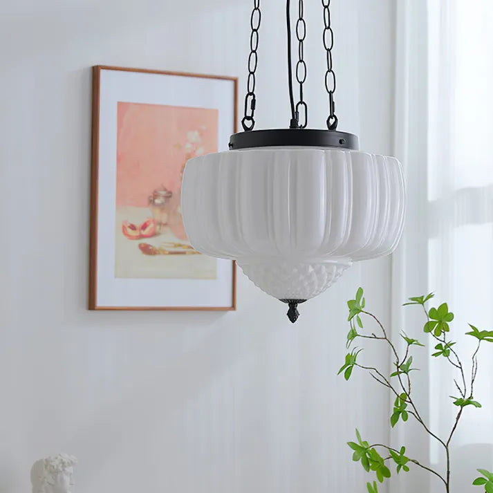 LyraNova White Minimalist Pendant Light for Modern Interiors