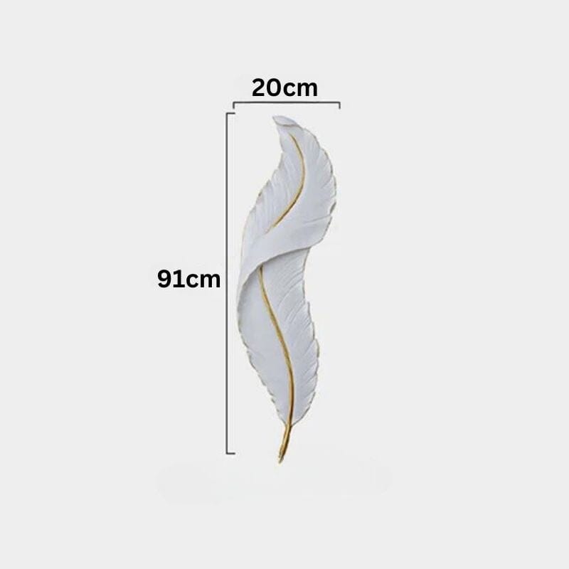 Nyara Nordic Feather LED Wall Lamp for Living Rooms