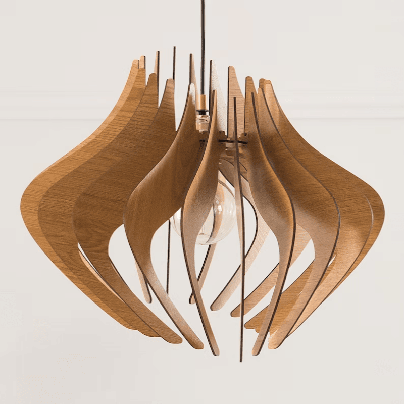 Orion Wood Pendant Light | Handcrafted in Greece, Artisan