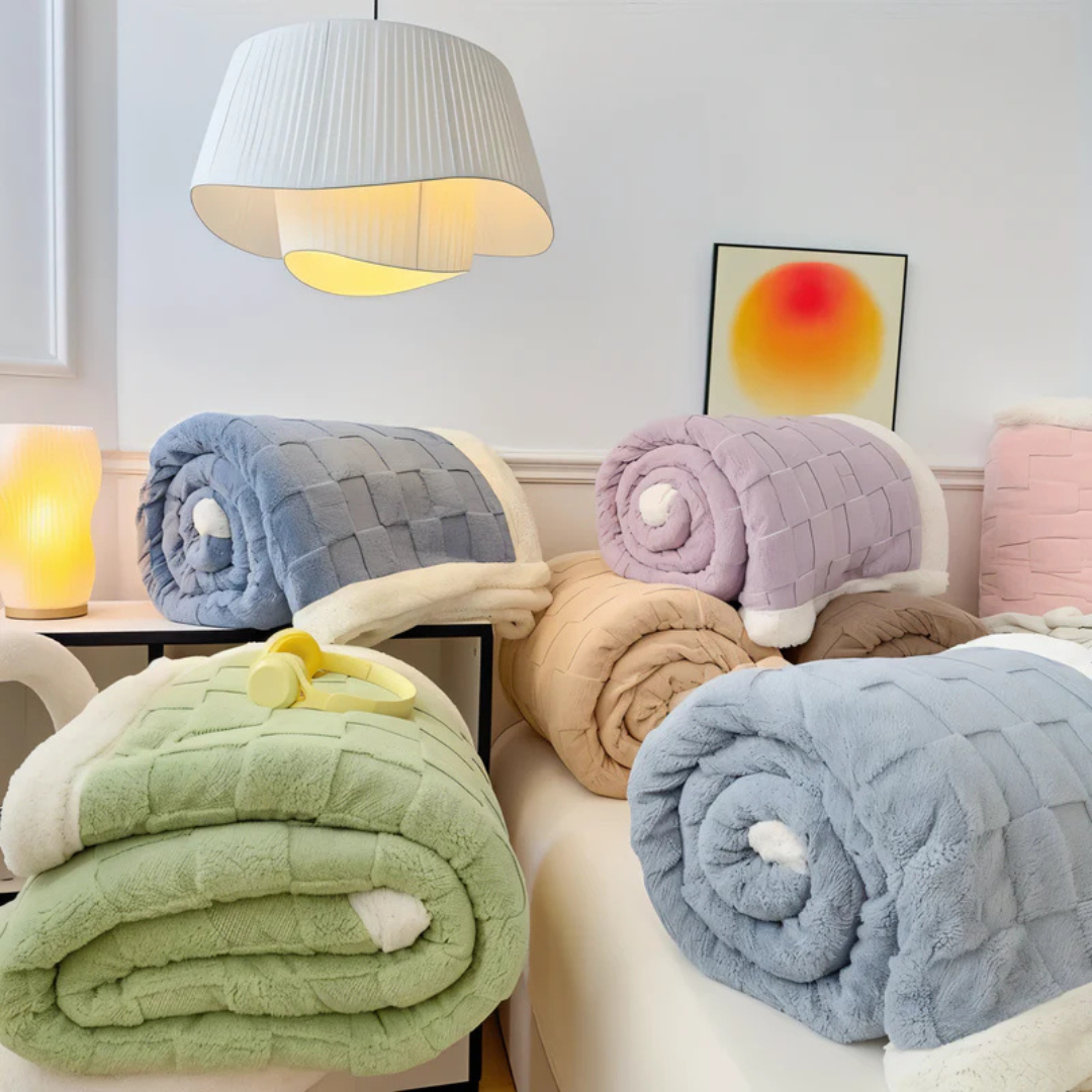 Velora | Luxury Reversible Fleece Plaid Throw Blanket