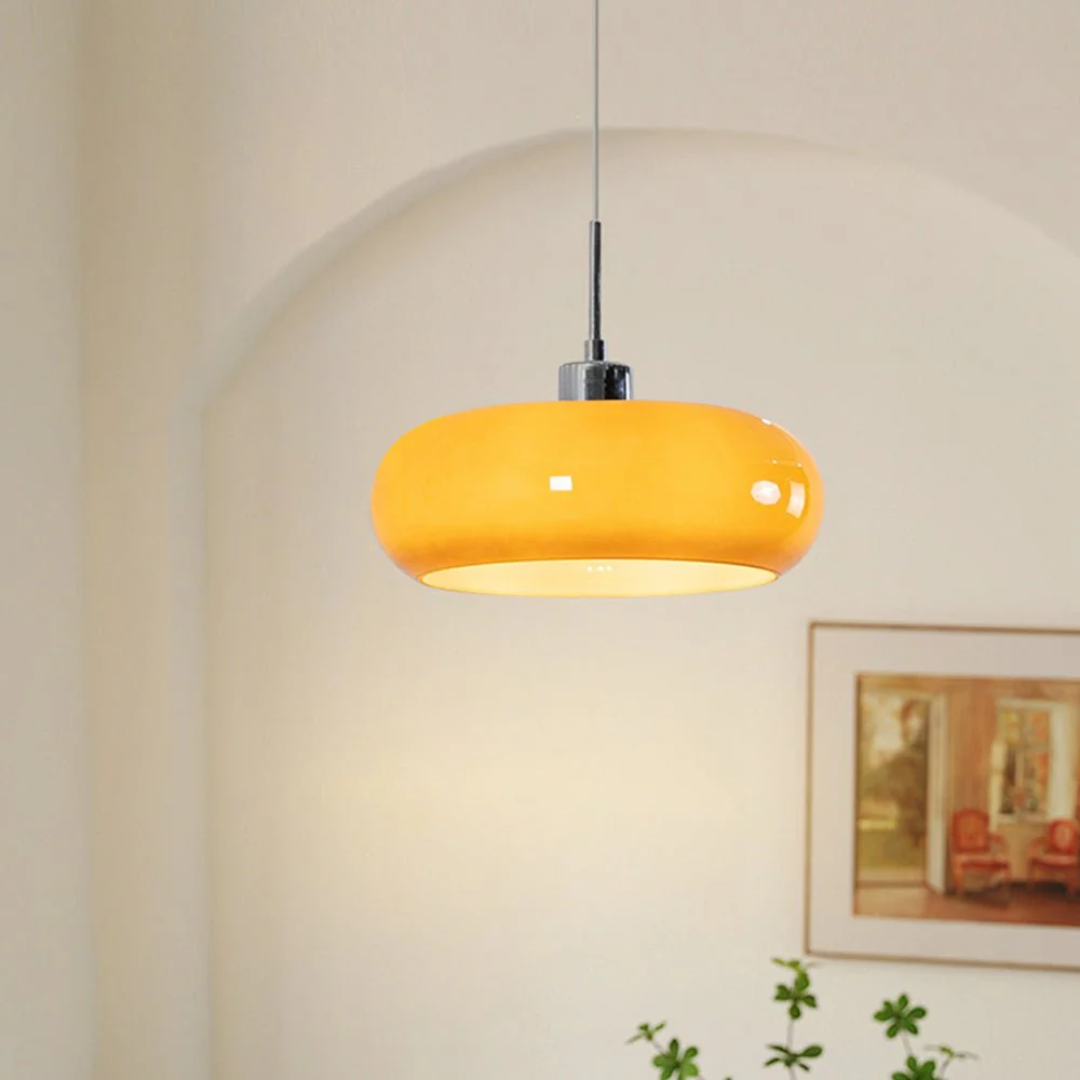 Evara | Modern Glass Pendant Lamp With Warm Lighting
