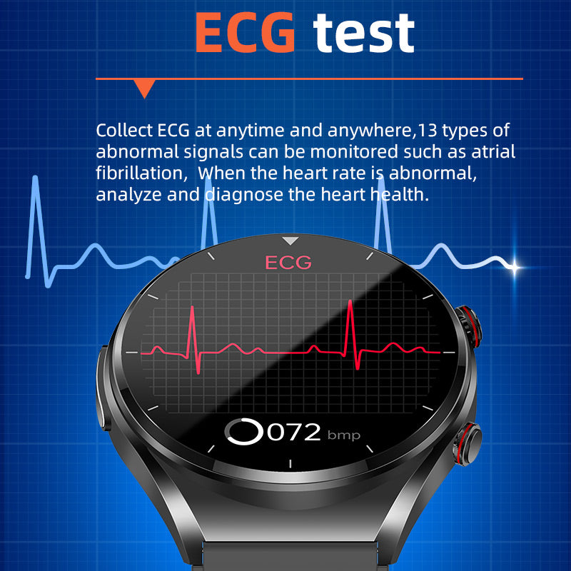 Svulp | One-Click Blood Sugar|Blood Glucose Blood Pressure ECG|ECG HRV Heart Rate Monitor Health Smart Watch
