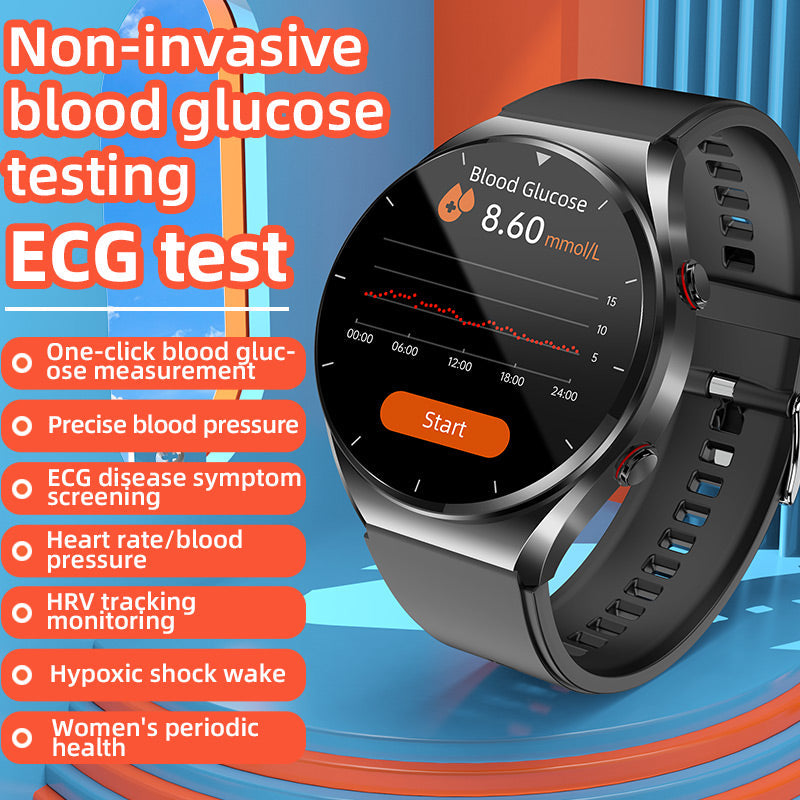 Svulp | One-Click Blood Sugar|Blood Glucose Blood Pressure ECG|ECG HRV Heart Rate Monitor Health Smart Watch
