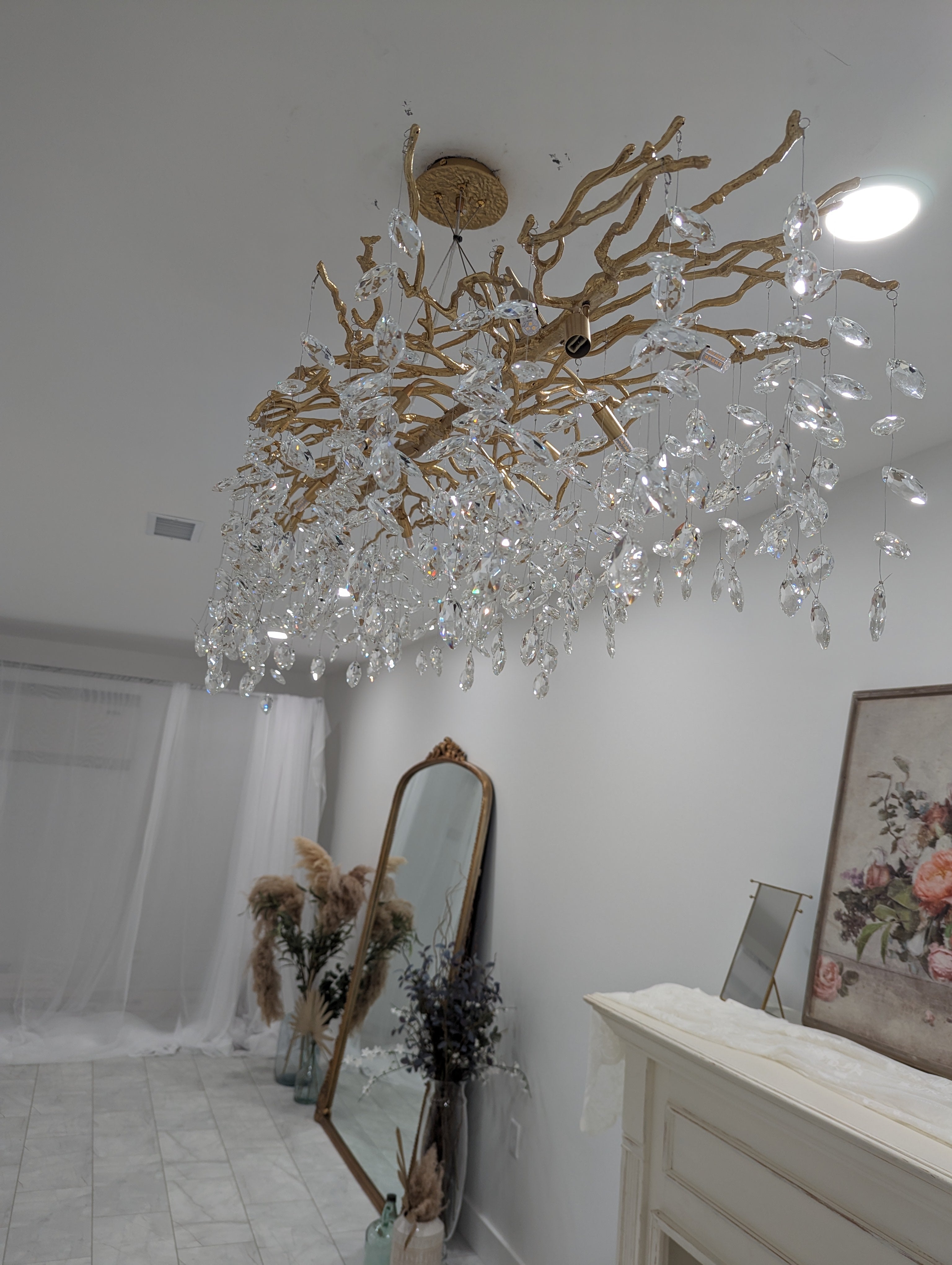 French Style Branch Crystal Chandelier For Modern Homes