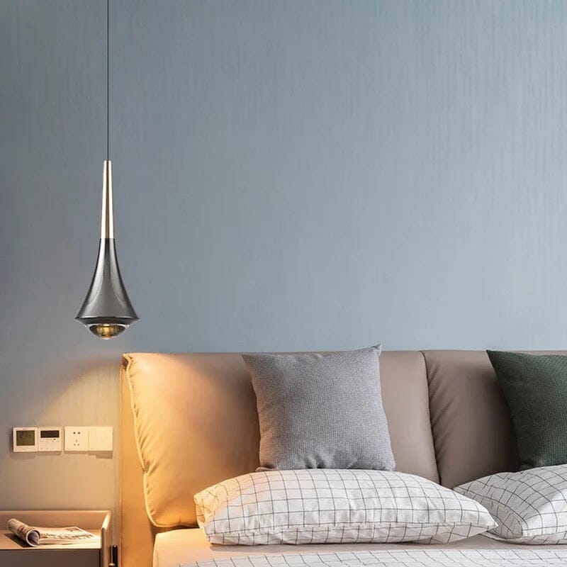 Luminaires suspendus à LED Aurora Dewdrop avec abat-jour en verre