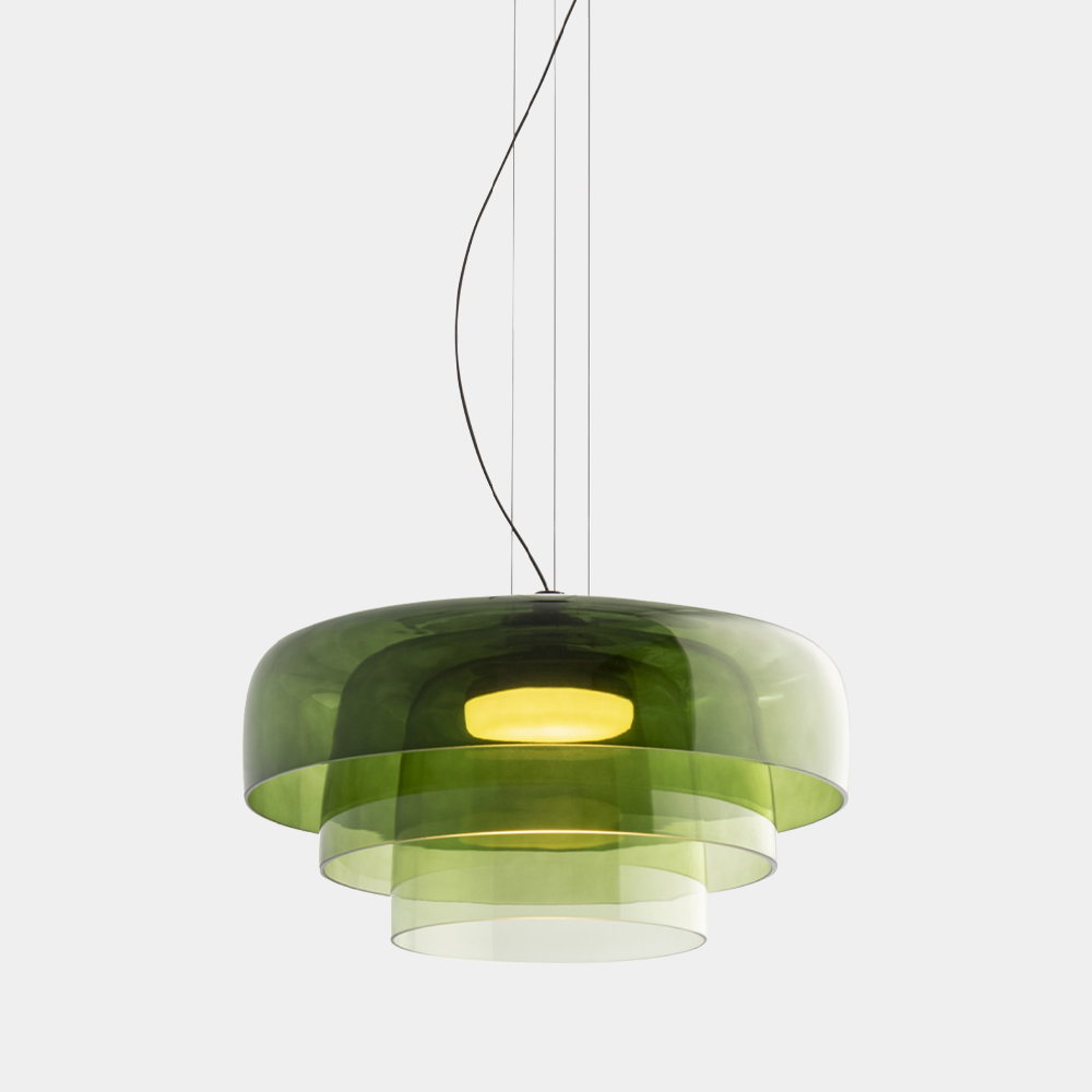 Calyra Glass and Metal Pendant Light for Dining Rooms