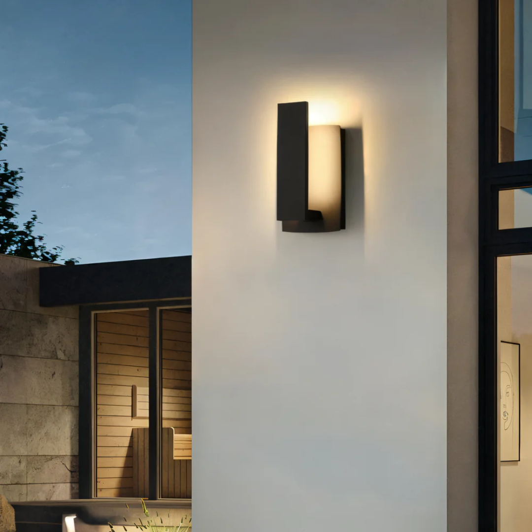 Arvella Minimalist LED Outdoor Wall Lamp With Warm Glow