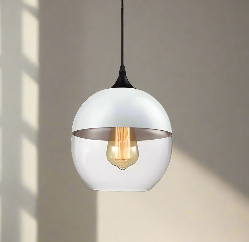 Kirrae Glass and Wood Pendant Light Luxurious Design