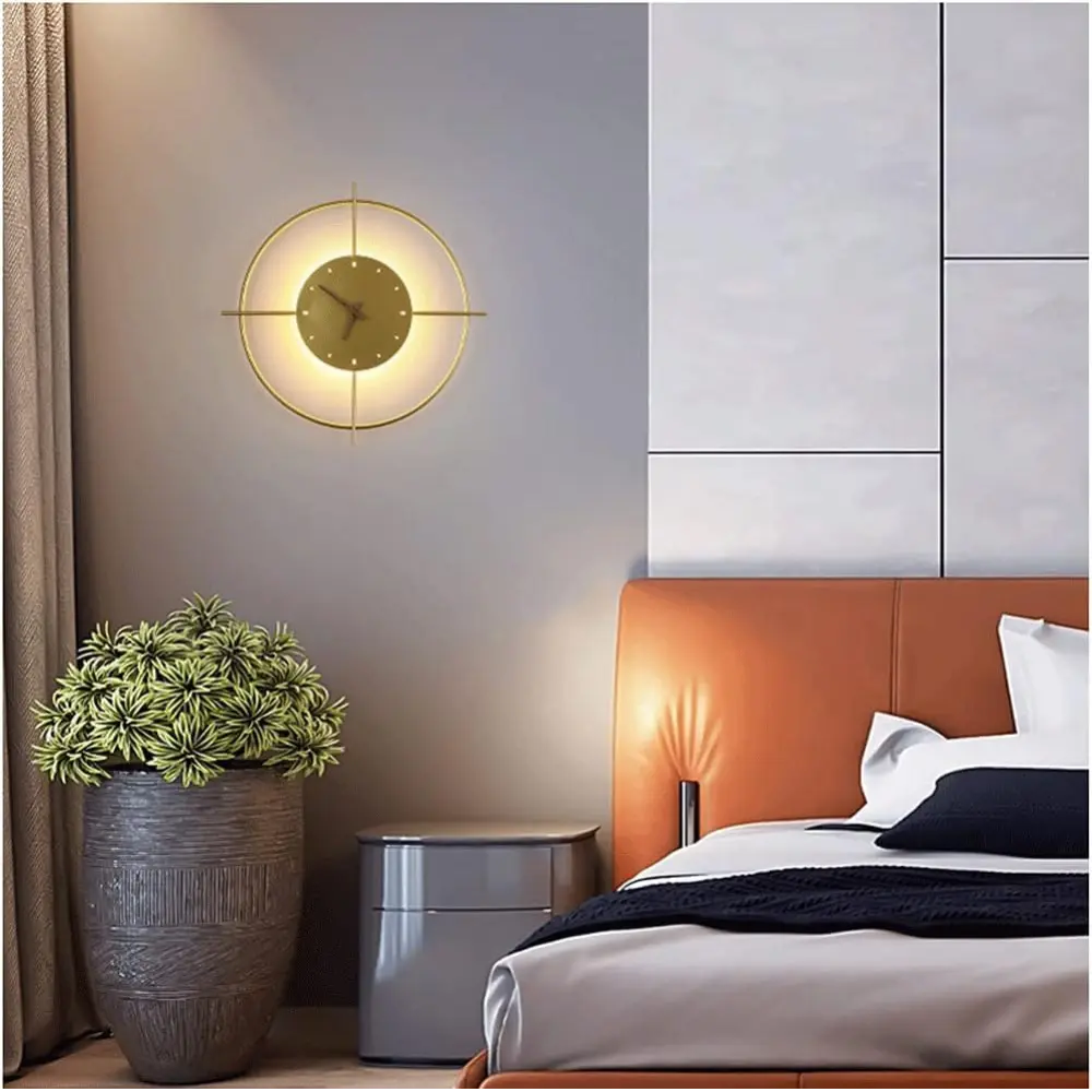 Aureline | Sculptural Clock-Ring Modern Wall Light Fixture