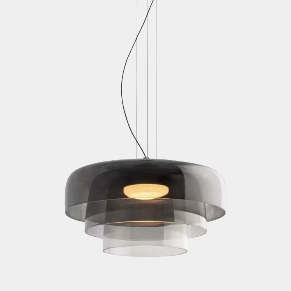 Calyra Glass and Metal Pendant Light for Dining Rooms