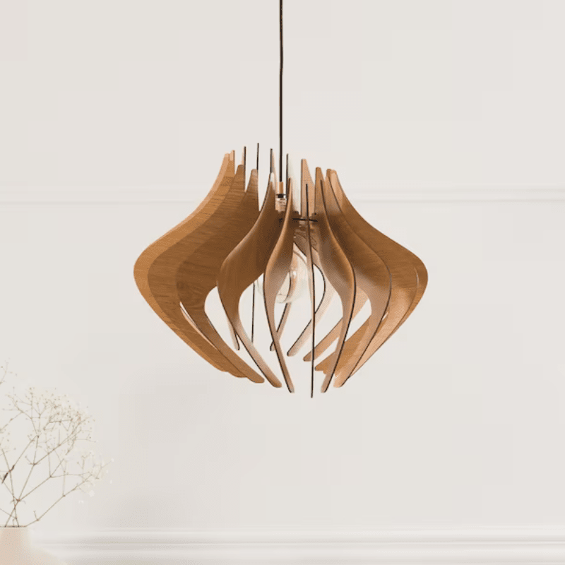 Orion Wood Pendant Light | Handcrafted in Greece, Artisan