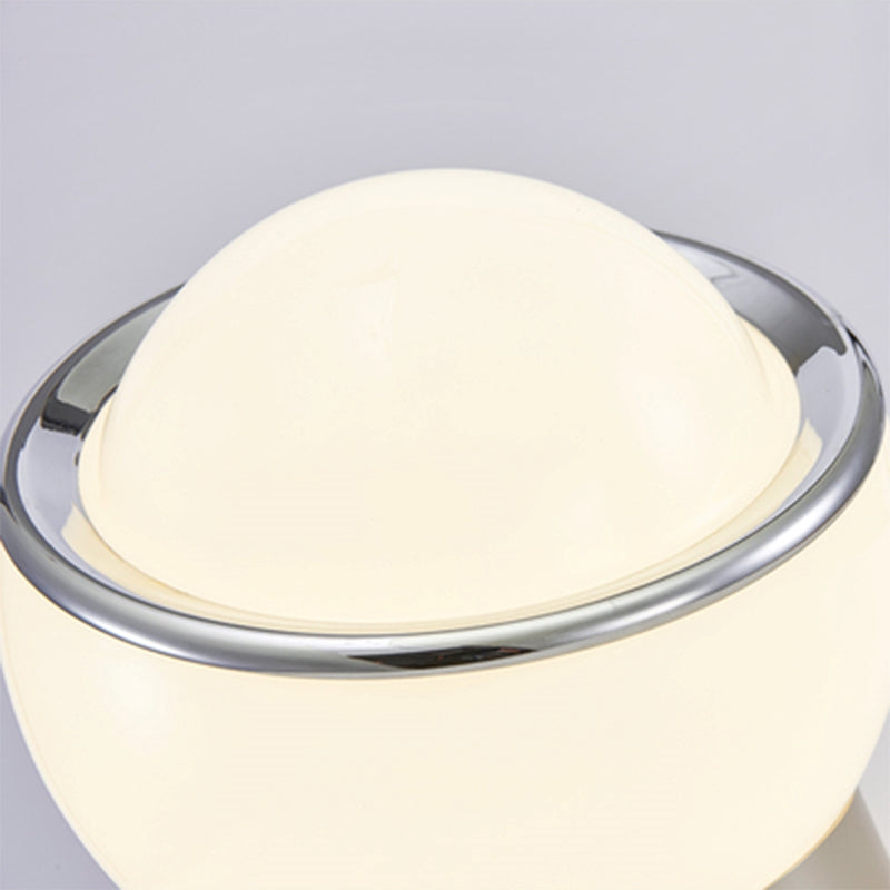 Lyra Opal Bauhaus Table Lamp With Soft Glow Glass Shade