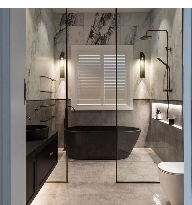 לומניקס נורדיק מנורת קיר מזכוכית עיצוב זוהר מינימליסטי