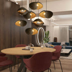 Aurela Bamboo Shell Pendant Light Handcrafted in Southeast Asia