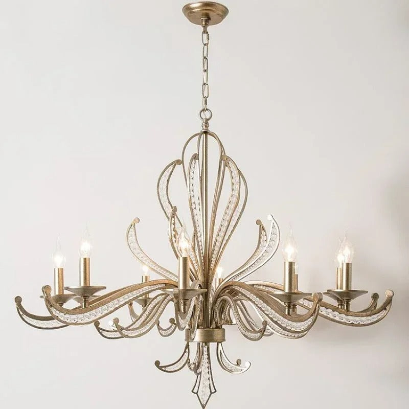 Aurelia Bloom Crystal Chandelier With Modern Charm