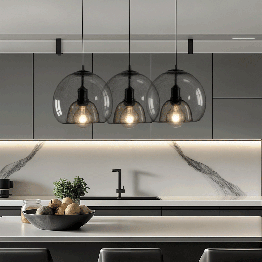Lyris Glass Pendant Lamps for Modern Kitchens and Bathrooms
