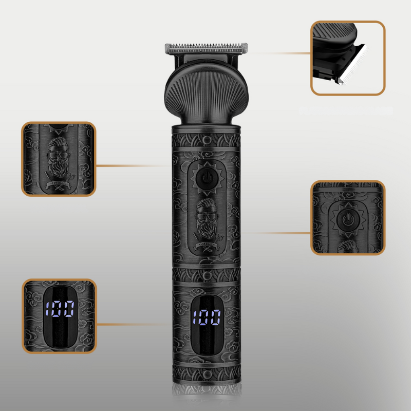 Vallor - Tondeuse de Précision pour Barbe 6-en-1 avec Support de Rangement