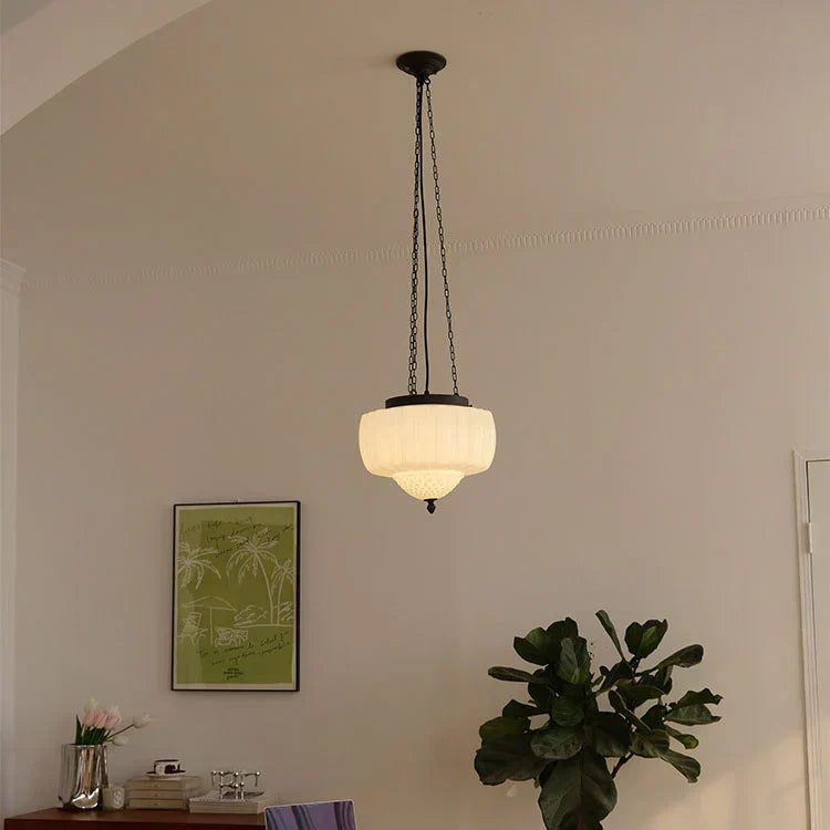 LyraNova White Minimalist Pendant Light for Modern Interiors
