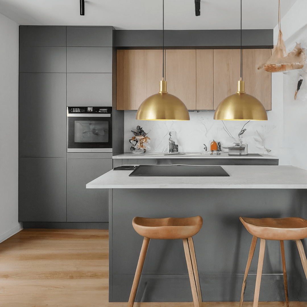 Aurelius Brass Pendant Light Modern LED Ceiling Lamp