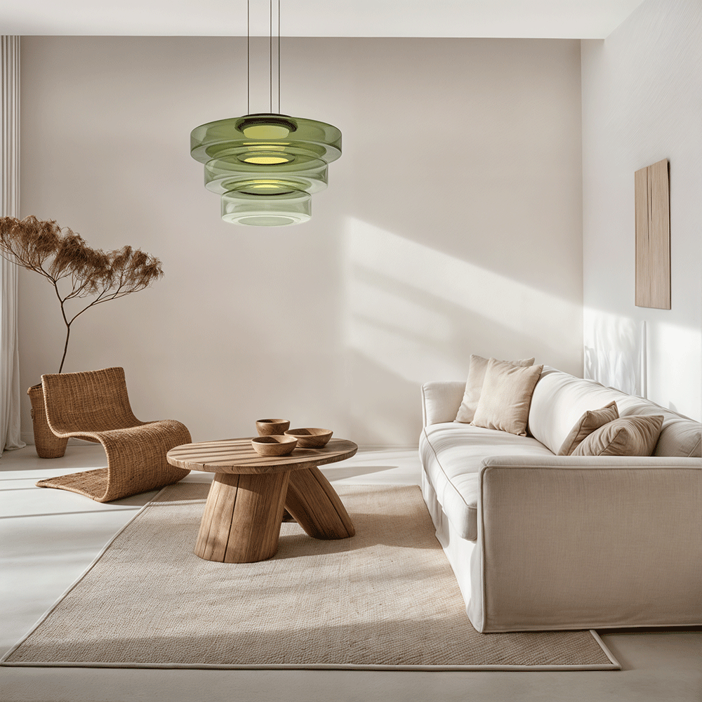 Lysfjord Glass Pendant Light With Soft Ambient Glow LED