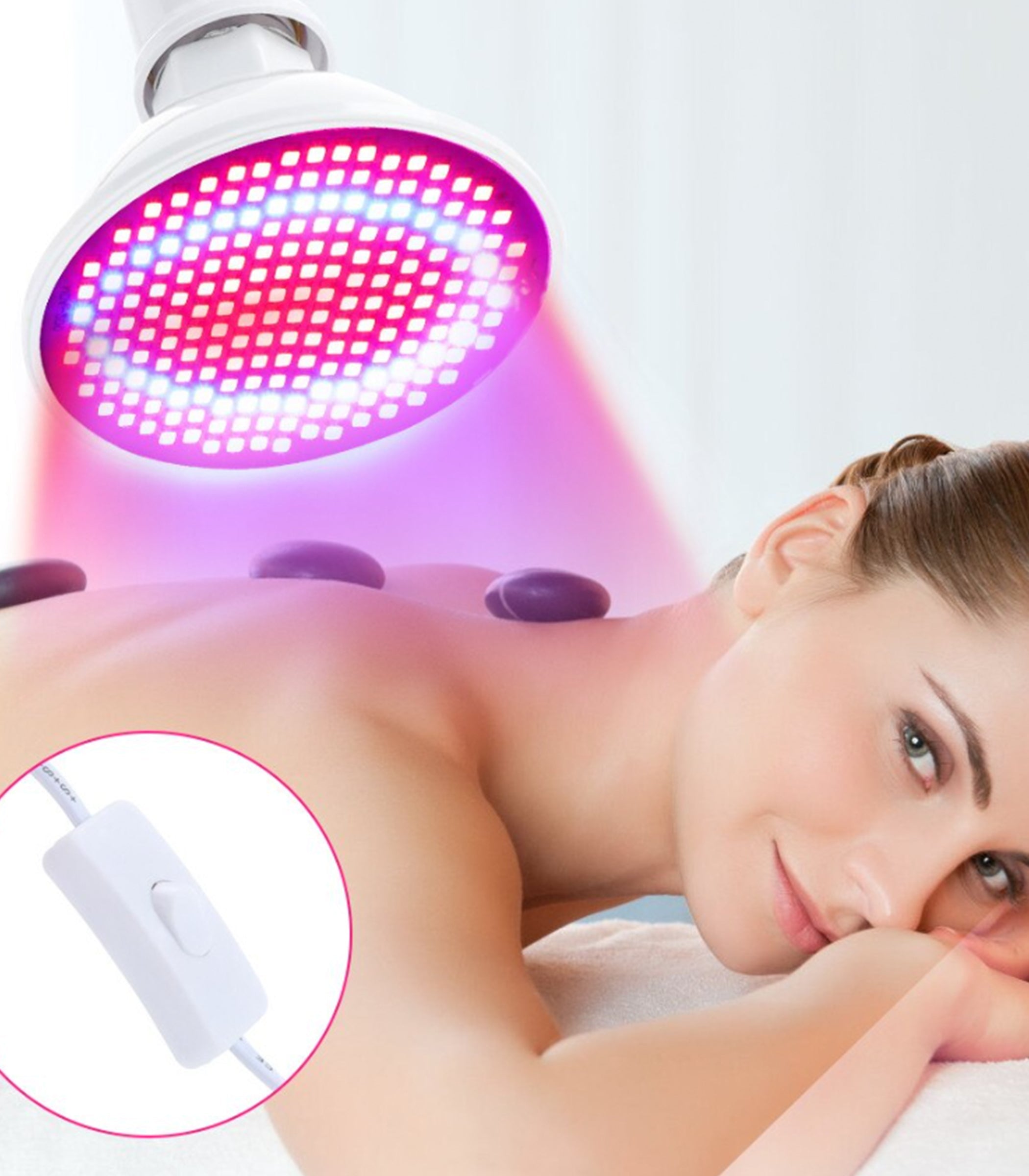 VitalGlow Red Light Therapy Lamp With 660nm And 850nm Near Infrared For Body Skin