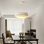 Aurelia Pleated Fabric Pendant Lamp with Soft Glow Ambience