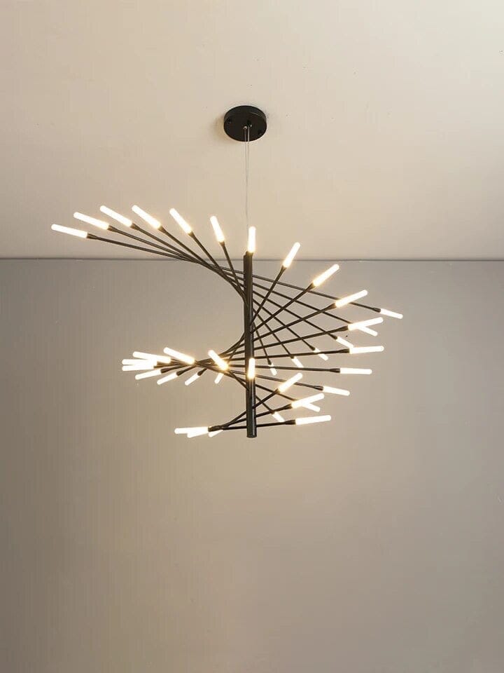 Astrae Spiral Chandelier Modern Loft Ceiling Light By Solene
