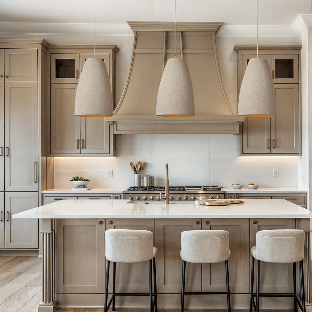 Aeris Wasabi Japandi Pendant Lights With Warm Glow