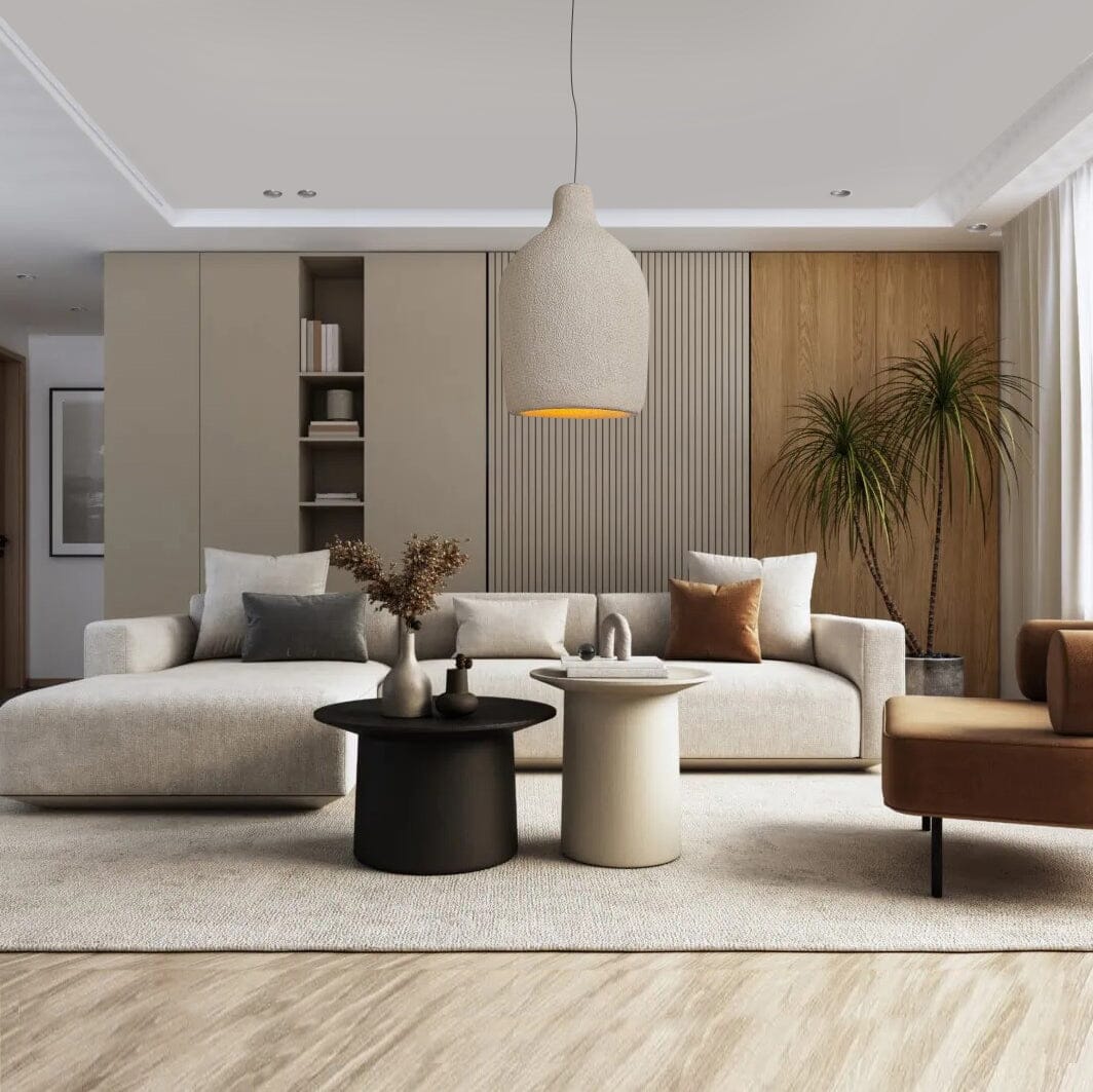 Aeris Wasabi Japandi Pendant Lights With Warm Glow