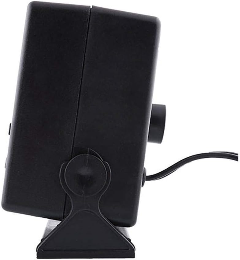 مروحة سخان سيارة سيراميكية 12 فولت مع منظم حرارة أوتوماتيكي لإزالة الصقيع والضباب