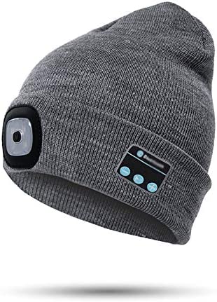 Bluetooth Beanie Hat With Light and Wireless Headphones, Bluetooth 5.0