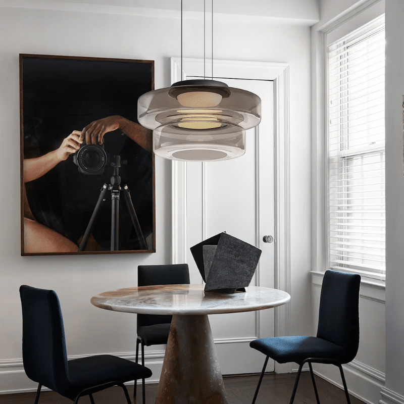 Lysfjord Glass Pendant Light With Soft Ambient Glow LED