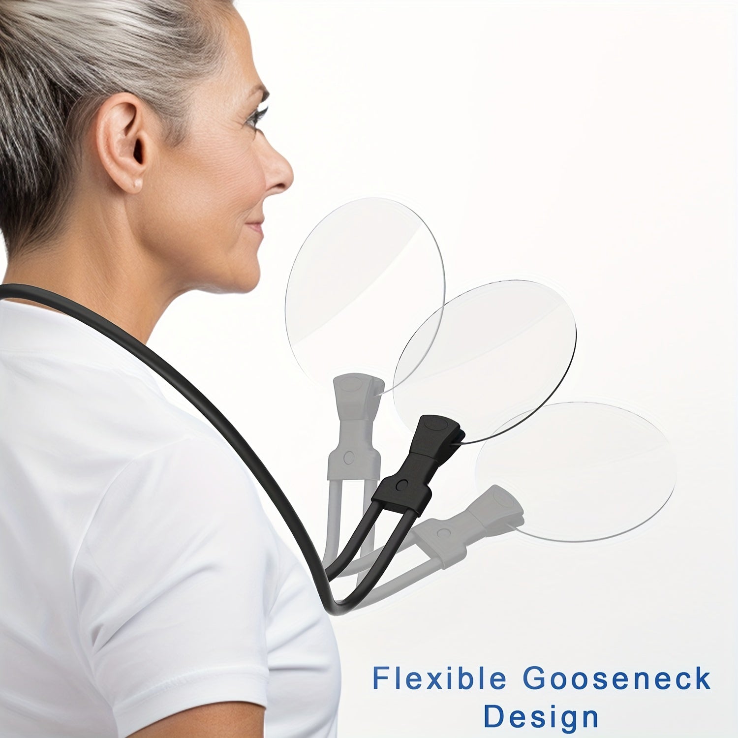 NovaLume Pro Neck Loupe 5X Hands Free Magnifier For Reading And Crafting