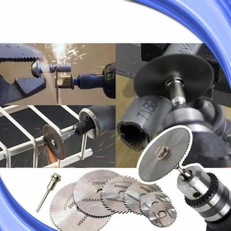 Ensemble de 6 lames de scie pour perceuses en acier rapide pour bois, métal et plastique