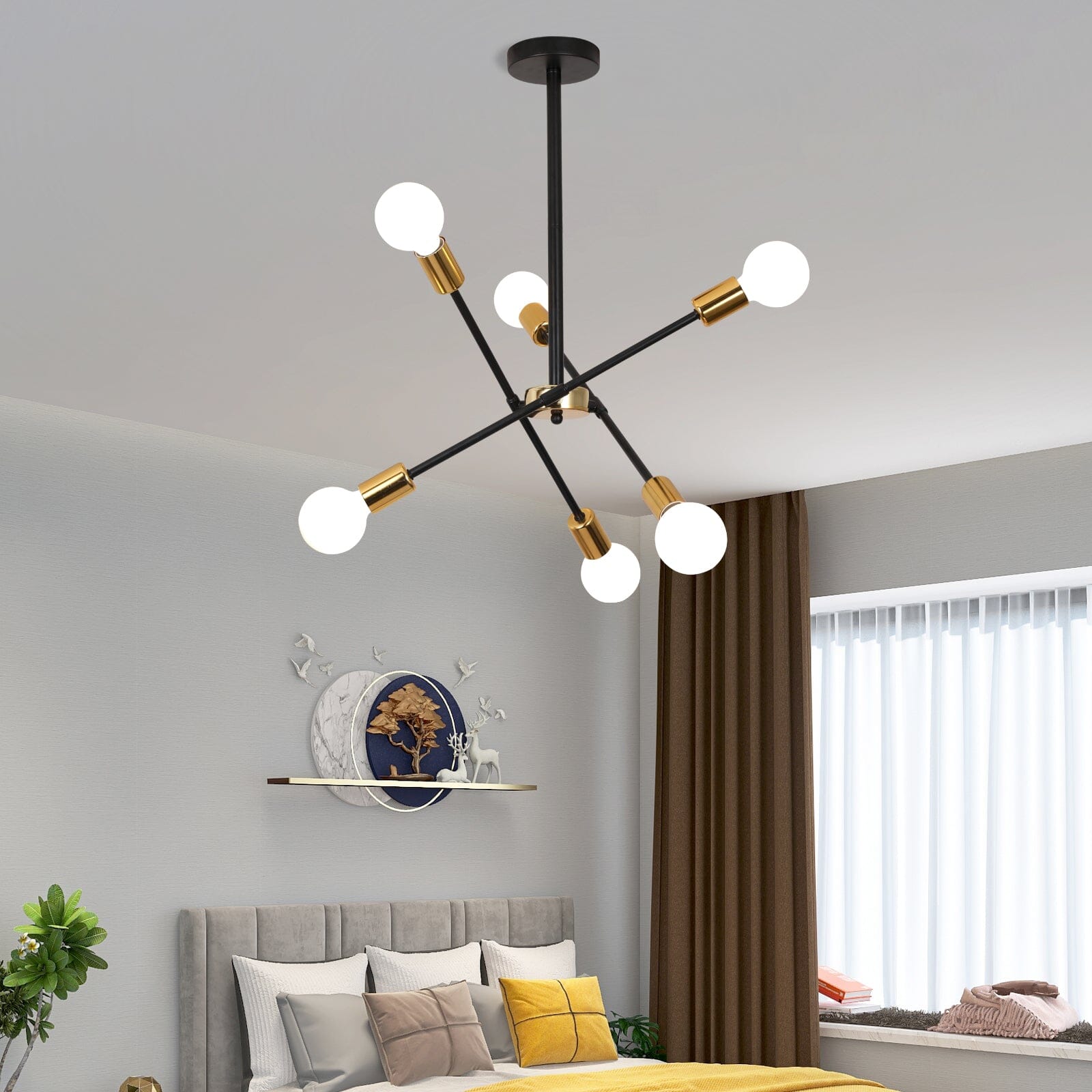 Nordic Iron Wall Light by Novis | Semi-Flush Mount 90-260V