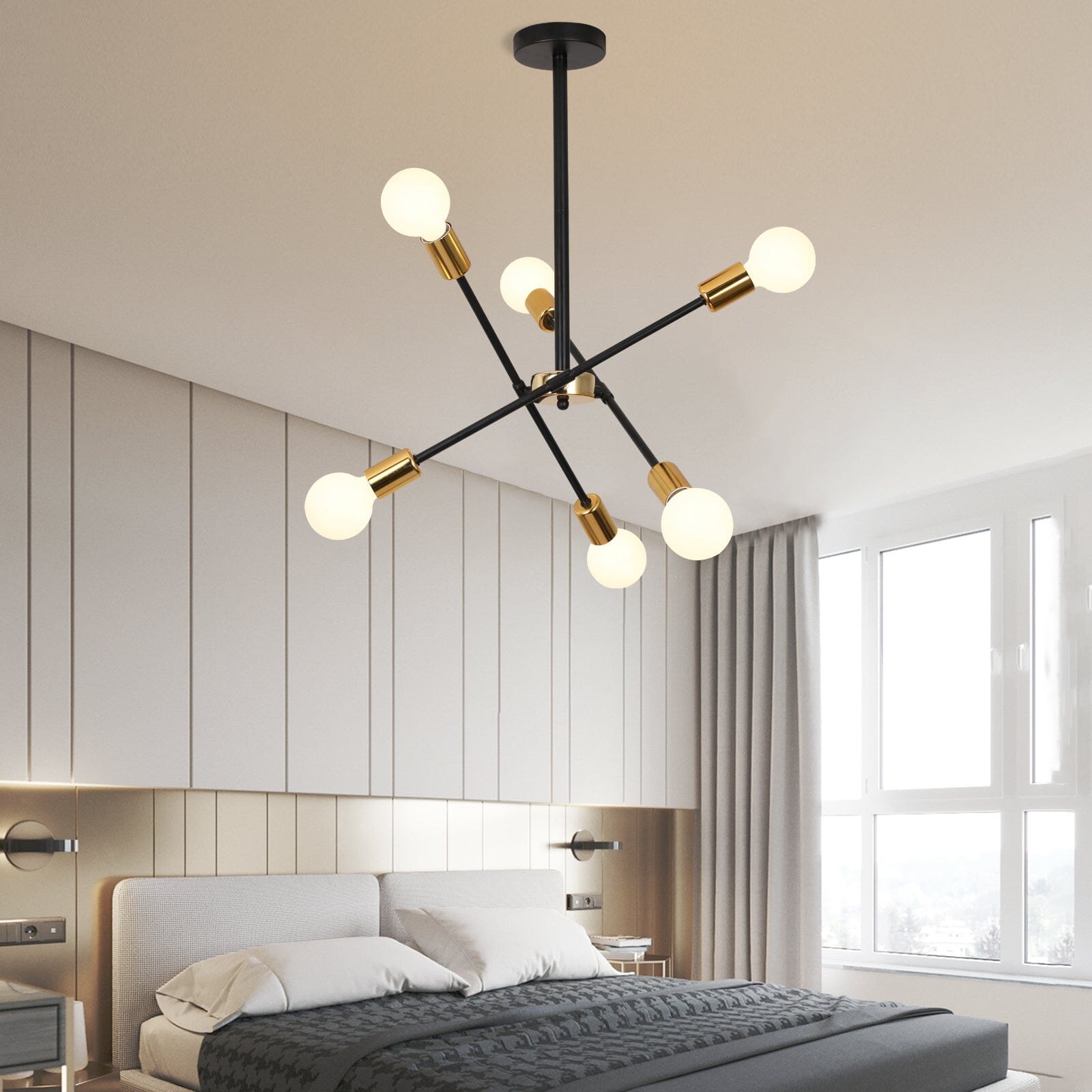 Nordic Iron Wall Light by Novis | Semi-Flush Mount 90-260V