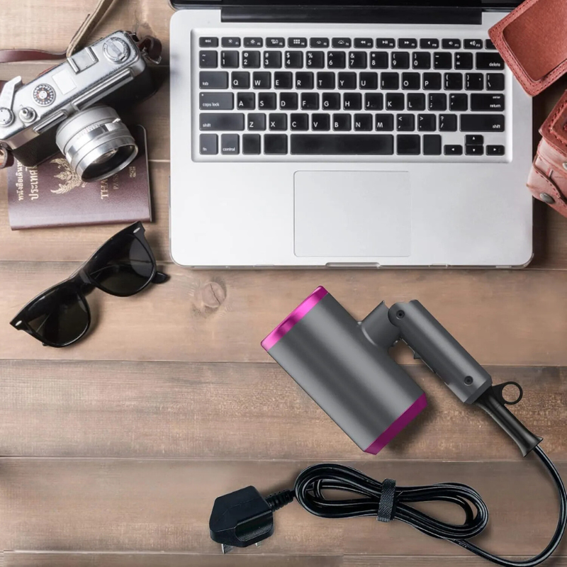 ZephyrDry Kompakt Hårtork Med Diffusor och Munstycke