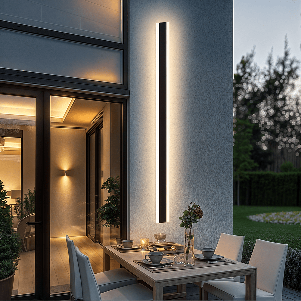 Kirrelus Aluminum Outdoor LED Wall Light With Sleek Design