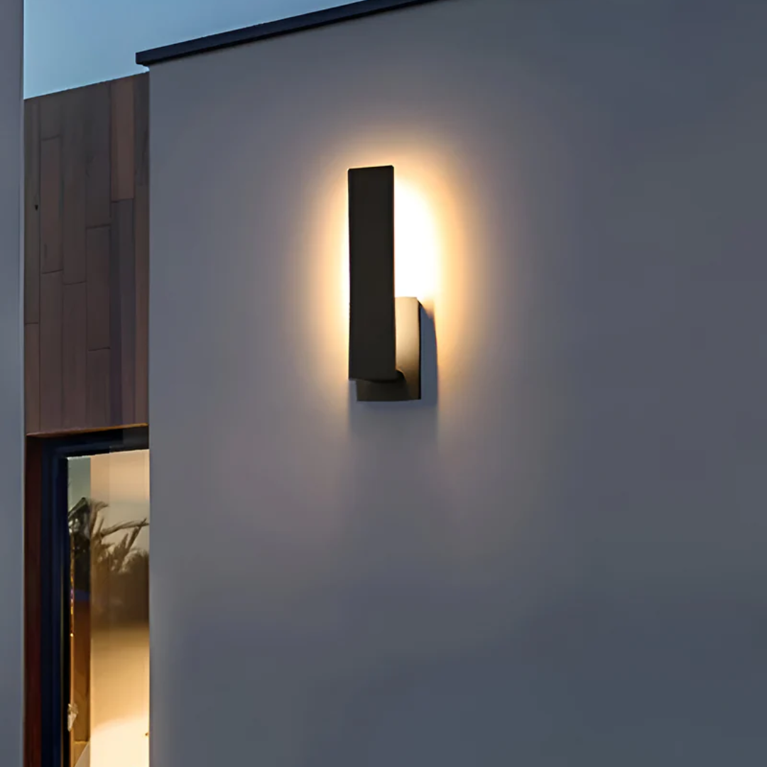 Arvella Minimalist LED Outdoor Wall Lamp With Warm Glow