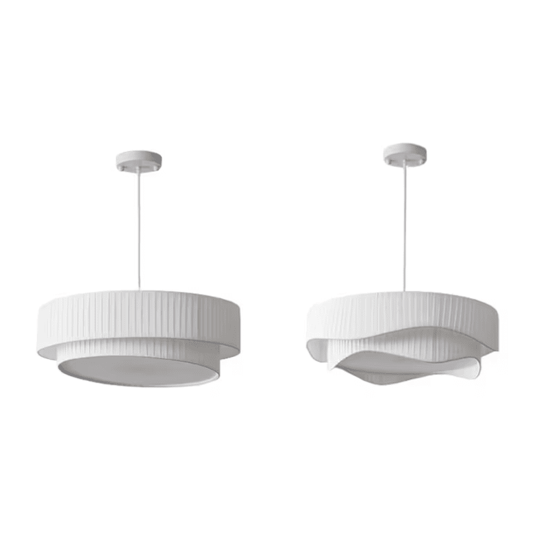 Aurelia Pleated Fabric Pendant Lamp with Soft Glow Ambience