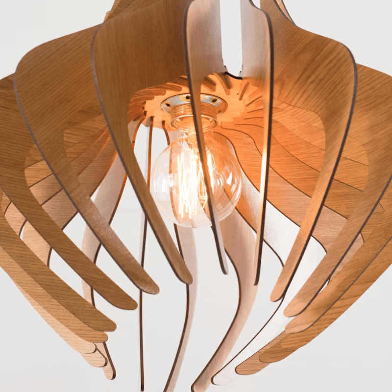 Orion Wood Pendant Light | Handcrafted in Greece, Artisan